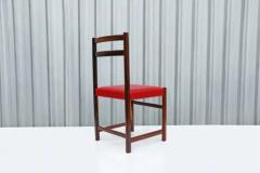  Celina Decora es Set of Six Chairs in Hardwood Red Leather by Celina Decoracoes 1960s - 3488443