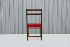  Celina Decora es Set of Six Chairs in Hardwood Red Leather by Celina Decoracoes 1960s - 3488445