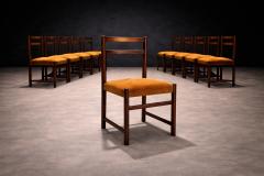  Celina Decora es Set of Twelve Brazilian Modern Rosewood Dining Chairs by Celina Brazil 1960s - 4531088