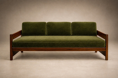  Celina Decora es Two in One Rosewood Sofa Daybed in Deep Olive Mohair Celina - 4763719