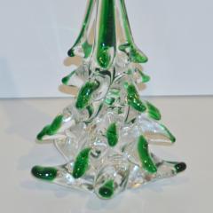  Cenedese Cenedese 1980 Italian Modern Forest Green Spike Murano Glass Tree Sculpture - 2067815
