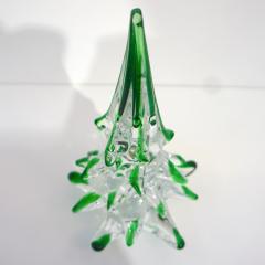  Cenedese Cenedese 1980 Italian Modern Forest Green Spike Murano Glass Tree Sculpture - 2067816