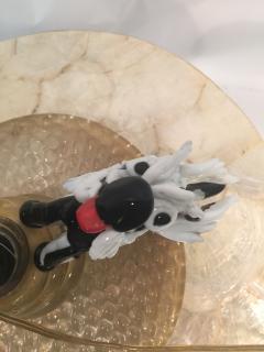  Cenedese Cenedese Murano Glass Drunk Clown and Angel Dog Lamp Post Lamp - 545576