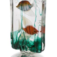  Cenedese Italian Hand Blown Glass Aquarium Table Lamp 1950s - 3968780