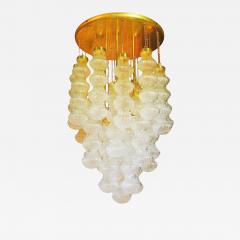  Cenedese Italian Mid Century Cedenese Murano Glass Brass 3 FT Chandelier - 770547