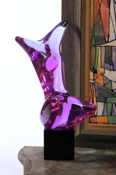  Cenedese Murano Purple Glass Nude Female Sculpture circa 1970 - 1975329