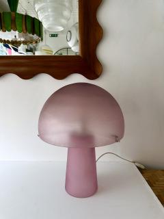  Cenedese Mushroom Lamp Pink Murano Glass by Cenedese Italy 1970s - 3943802