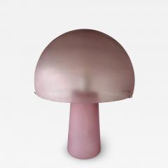  Cenedese Mushroom Lamp Pink Murano Glass by Cenedese Italy 1970s - 3946124