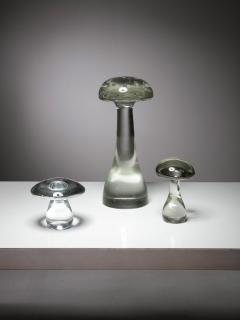  Cenedese Set of Mushroom Glass Sculptures by Cenedese - 4724736