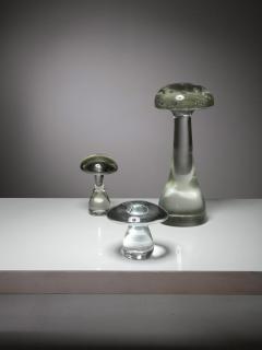  Cenedese Set of Mushroom Glass Sculptures by Cenedese - 4724738