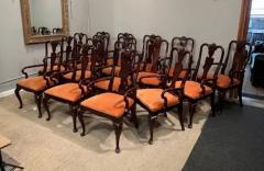  Century Furniture 17 Queen Anne style Mahogany Armchirs - 3192748
