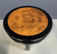  Century Furniture Century Ebonized Pair of Pagoda Side Tables with A Burl Top Chin Hua Collection - 4277546
