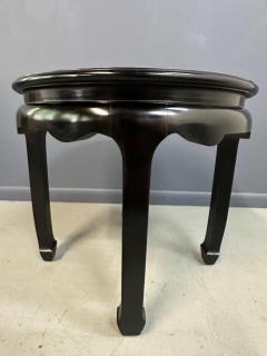  Century Furniture Century Ebonized Pair of Pagoda Side Tables with A Burl Top Chin Hua Collection - 4277548