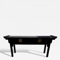  Century Furniture Century Furniture Black Lacquer and Brass Ming Style Console - 4361364