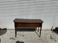  Century Furniture Century Furniture Faux Bamboo Demilune Walnut Library Desk - 4386442