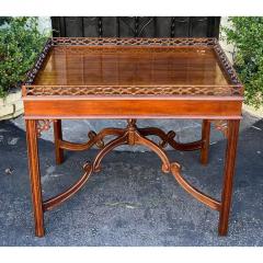  Century Furniture Style Century Furniture Sutton Collection Chippendale Mahogany Silver Table - 2957346