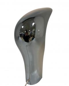  Cesare Casati and Emanuele Ponzi RARE SPACE AGE CHROMED PLASTIC PELOTA LAMP BY CASATI PONZIO FOR LAMPERTI - 4548789