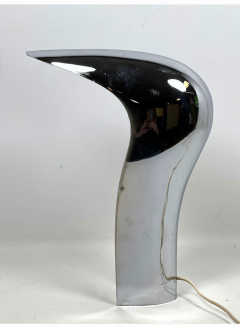  Cesare Casati and Emanuele Ponzi RARE SPACE AGE CHROMED PLASTIC PELOTA LAMP BY CASATI PONZIO FOR LAMPERTI - 4548795