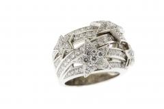  Chanel Chanels Com te Diamond Star Dome Ring in White Gold - 3000736