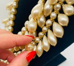  Chanel Vintage Chanel Faux Pearl Multi Strand Necklace - 3000181