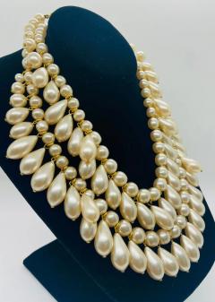  Chanel Vintage Chanel Faux Pearl Multi Strand Necklace - 3000183