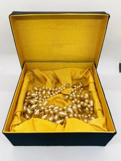  Chanel Vintage Chanel Faux Pearl Multi Strand Necklace - 3000192