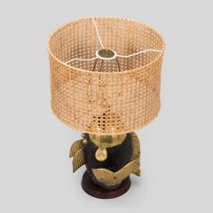  Chapman Manufacturing Company Bronze Koi Lamp 1970s - 4552325