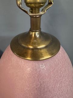  Chapman Manufacturing Company Pair of Hollywood Regency Pink Acid Etched Glass Urn Lamps by Chapman - 4206807