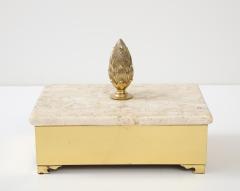  Chapman Mfg Co Chapman Brass Travertine Box - 2715460