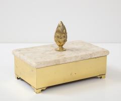  Chapman Mfg Co Chapman Brass Travertine Box - 2715463