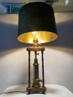  Chapman Mfg Co Chapman Oriental Bamboo Style and Brass Table Lamp Signed - 2867249