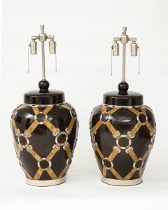  Chapman Mfg Co Gucci Inspired BrownCeramic Lamps by Chapman - 907627