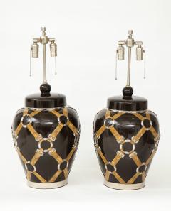  Chapman Mfg Co Gucci Inspired BrownCeramic Lamps by Chapman - 907628