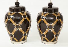  Chapman Mfg Co Gucci Inspired BrownCeramic Lamps by Chapman - 907631