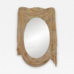  Chapman Mfg Co NeoClassical 1960s Draped Carved Wood Mirror by Chapman - 571626