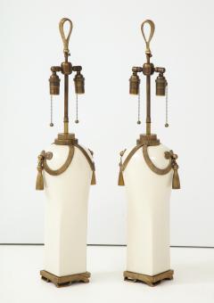  Chapman Mfg Co Stunning Pair of Art Deco Style Ceramic Lamps - 1137386