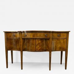  Charak Furniture Company Federal Sideboard Credenza Solid Flame Mahogany Inlaid Georgian Style - 2541494