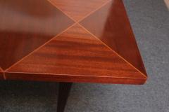  Charak Furniture Company Mahogany Parquetry Dining Table by Tommi Parzinger for Charak - 2547630