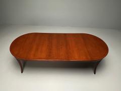  Charak Furniture Company Tommi Parzinger Charak Mid Century Modern Dining Table Bleached Mahogany - 3511687