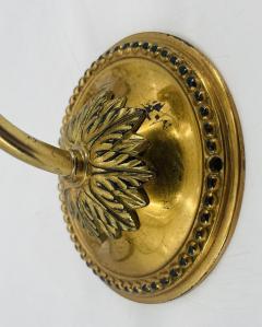  Charles Edwards Pair of Charles Edwards London Brass Hurricane Wall Sconces England 1990s - 4712350