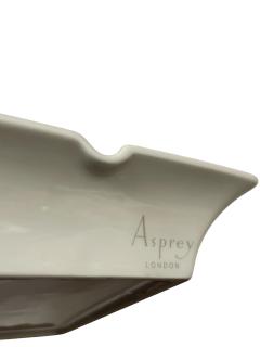  Charles George Asprey 1980s porcelain ashtray or vide poche showing a riffle by Asprey London - 4123196