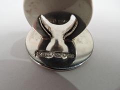  Charles George Asprey Set of 4 Antique Asprey English Edwardian Fox Hunt Place Card Holders - 3753856