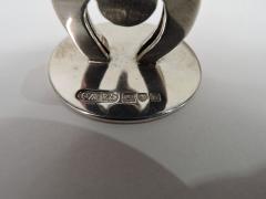  Charles George Asprey Set of 4 Antique Asprey English Edwardian Fox Hunt Place Card Holders - 3753857