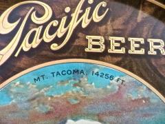  Charles Shonk Company Pacific Beer Tin Advertising Tray Tacoma Washington circa 1910  - 3008351