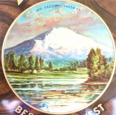  Charles Shonk Company Pacific Beer Tin Advertising Tray Tacoma Washington circa 1910  - 3008354