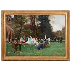  Charles douard Delort Large oil painting by C Delort entitled The Wedding Fontainebleau  - 3488794