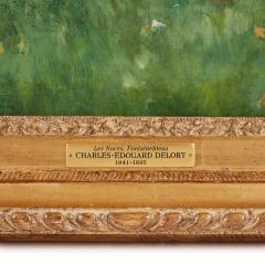  Charles douard Delort Large oil painting by C Delort entitled The Wedding Fontainebleau  - 3488798