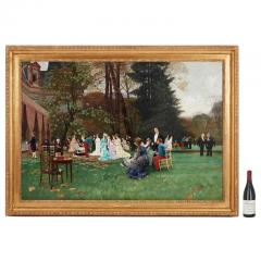  Charles douard Delort Large oil painting by C Delort entitled The Wedding Fontainebleau  - 3488830
