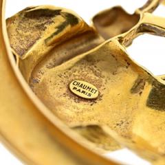  Chaumet 18K YELLOW GOLD SAGITTARIUS ZODIAC OVERSIZED ROUND PENDANT ON A CHAIN NECKLACE - 3113434