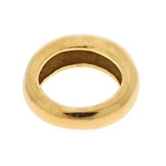  Chaumet CHAUMET 18K YELLOW GOLD DOME HIGH POLISH BAND RING - 2744446